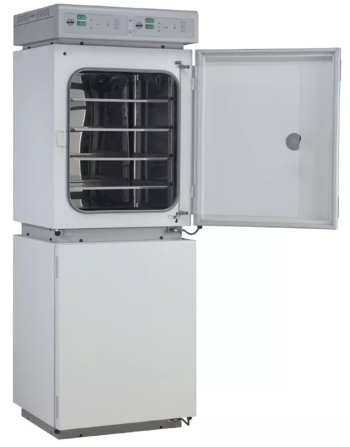 СО₂-инкубатор, 2x188,5 л, NU-8700E, водяная рубашка, IR, 3 HEPA-фильтр, установлены друг на друга